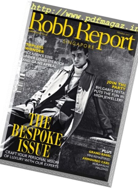 Robb Report Singapore – November 2017 Cover