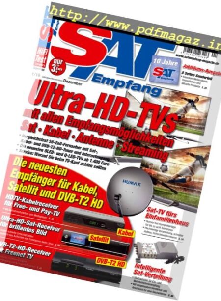Sat Empfang – Oktober – Dezember 2018 Cover