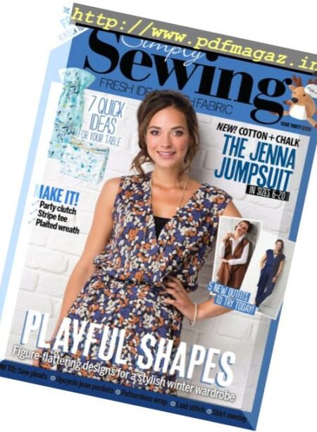 Simply Sewing – February 2018 Cover