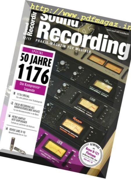 Sound & Recording – Dezember 2017 Cover
