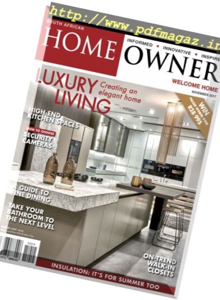 South African Home Owner – November 2017 Cover