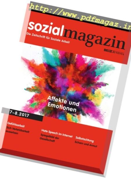 Sozialmagazin – Nr.7-8 2017 Cover