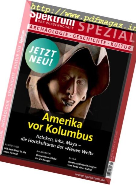 Spektrum der Wissenschaft – Spezial Archaologie Geschichte Kultur – Nr.1 2013 Cover