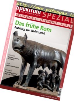 Spektrum der Wissenschaft – Spezial Archaologie Geschichte Kultur – Nr.2 2014