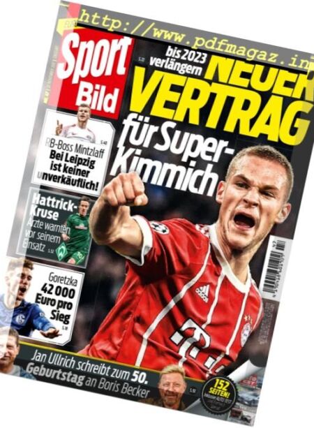 Sport Bild – 22 November 2017 Cover