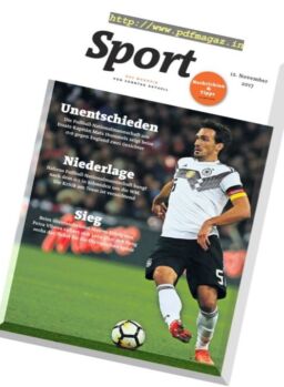 Sport Magazin – 12 November 2017