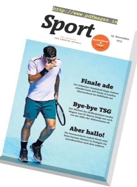 Sport Magazin – 19 November 2017 Cover