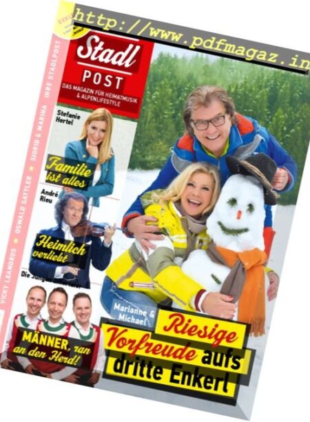 Stadlpost – November 2017 Cover