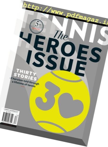 Tennis Magazine USA – 7 November 2017 Cover