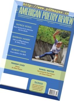 The American Poetry Review – November-December 2017