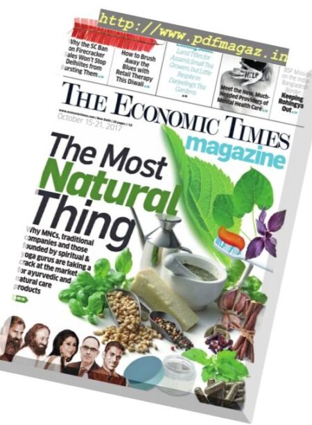 The Economic Times – 15 October 2017 Cover