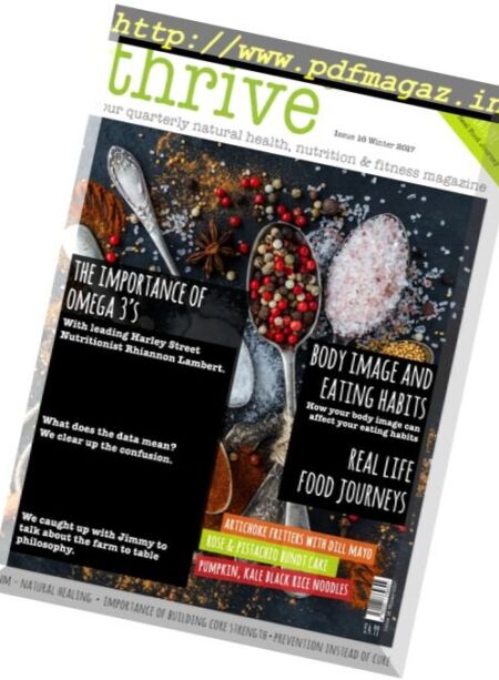 Thrive Magazine – November 2017 Cover