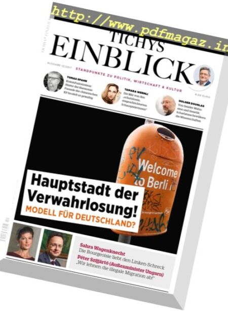 Tichys Einblick – Dezember 2017 Cover