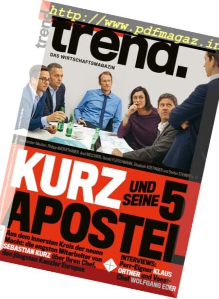 Trend – 27 Oktober 2017 Cover