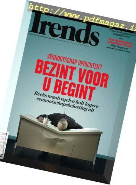 Trends Belgium – 26 Oktober 2017 Cover