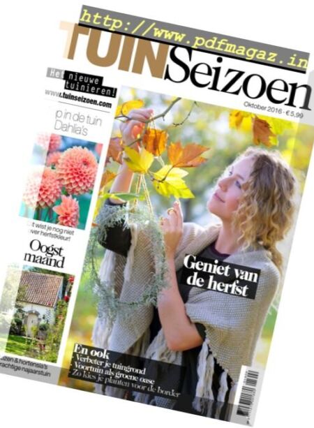 Tuin Seizoen – Oktober 2016 Cover