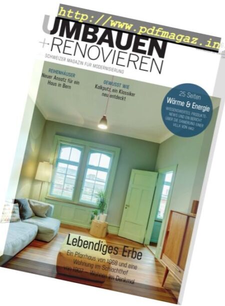 Umbauen und Renovieren – November-Dezember 2017 Cover