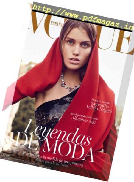 Vogue Spain – diciembre 2017 Cover