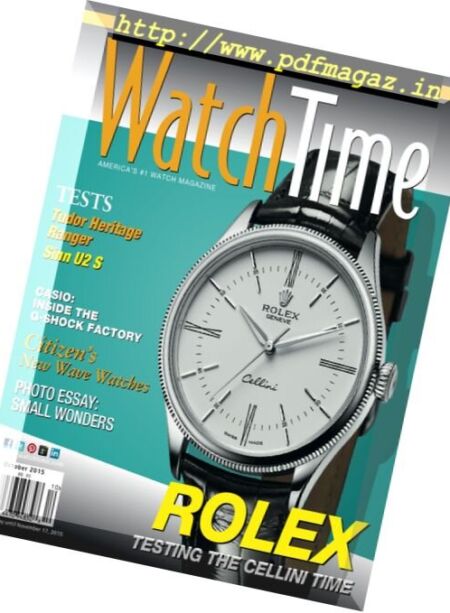 WatchTime – October 2015 Cover