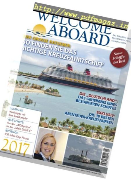 Welcome Aboard – Nr.1 2017 Cover