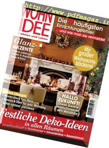 Wohnidee – Dezember 2017 Cover