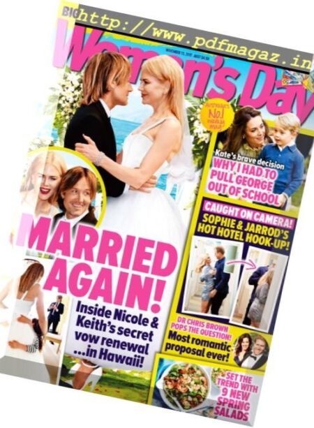 Woman’s Day Australia – 13 November 2017 Cover