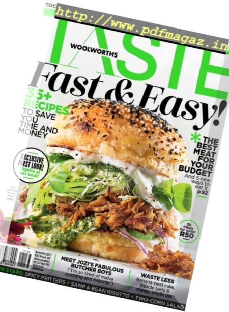 Woolworths Taste – November 2017 Cover