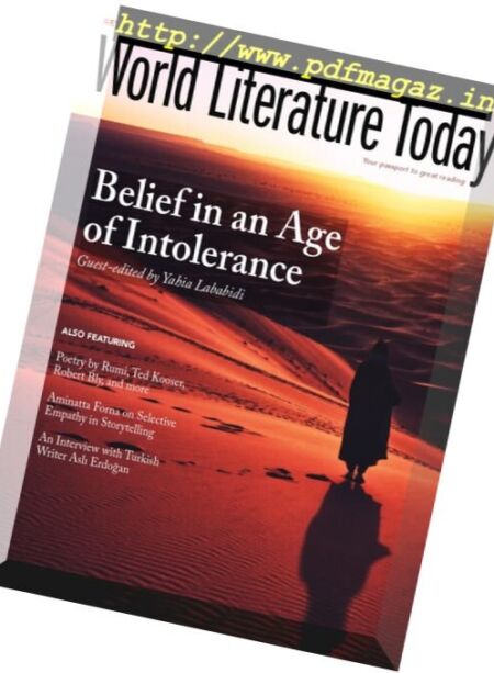World Literature Today – 25 October 2017 Cover