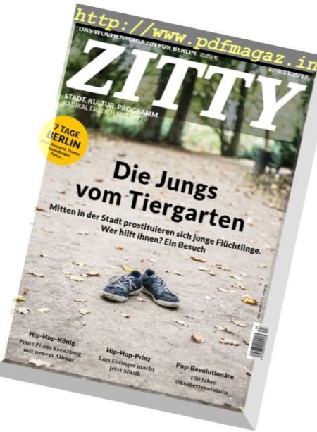 Zitty – 2 November 2017 Cover