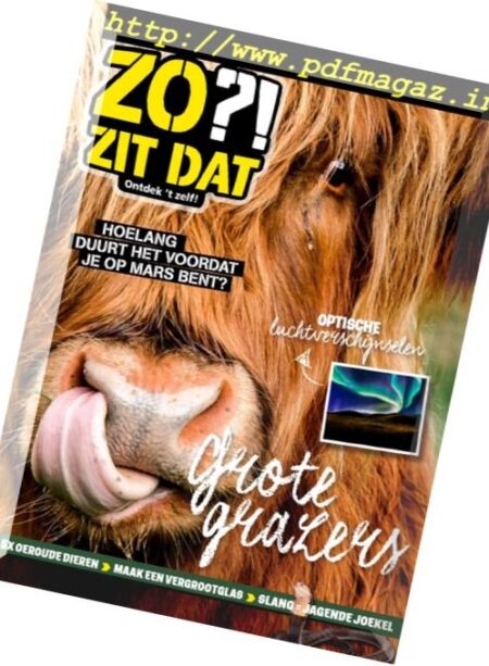 Zo Zit Dat – januari 2018 Cover