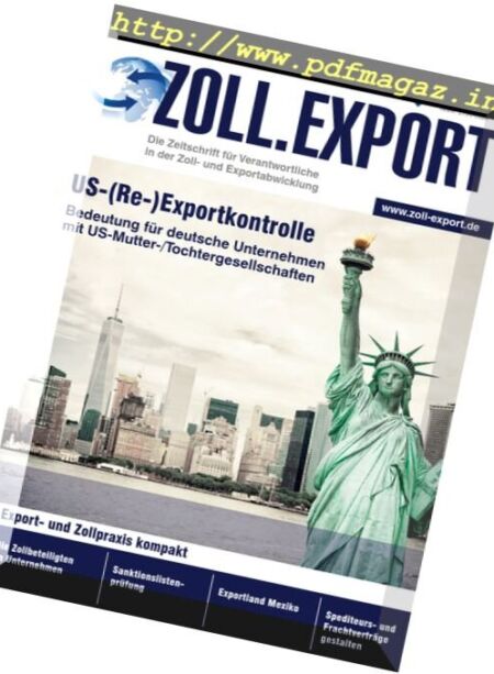 Zoll.Export – November 2017 Cover