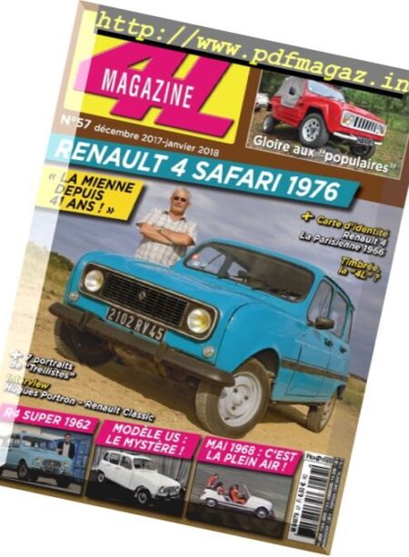 4L Magazine – decembre 2017 Cover