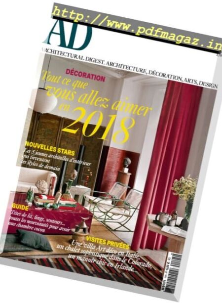 AD Architectural Digest France – decembre 2017 Cover