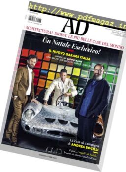 AD Architectural Digest Italia – Dicembre 2017