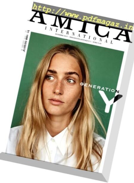 Amica International – Dicembre 2017 Cover