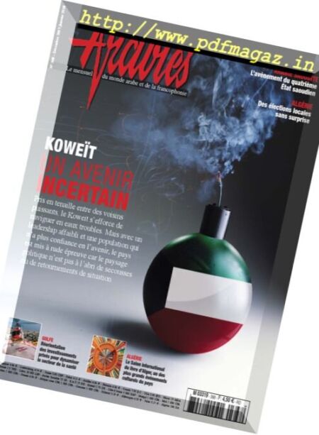 Arabies – decembre 2017 Cover
