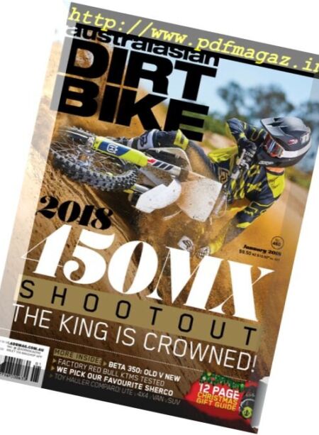 Australasian Dirt Bike – January 2018 Cover