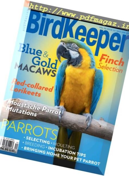 Australian Birdkeeper – December 2017 – January 2018 Cover