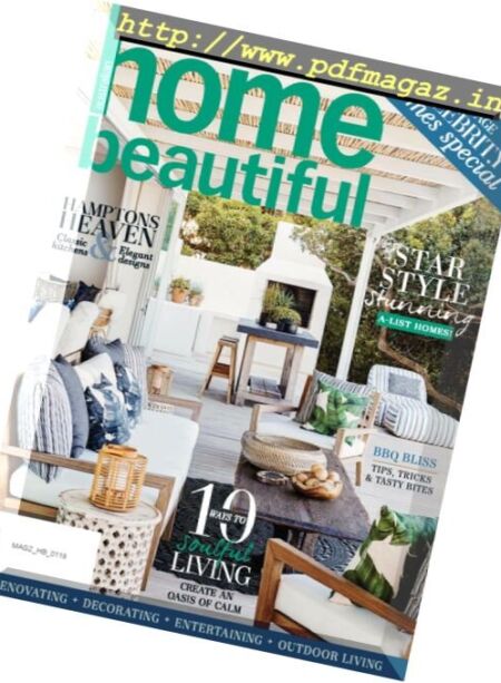 Australian Home Beautiful – January 2018 Cover