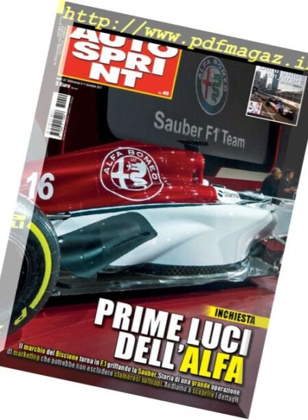 Auto Sprint – 5 Dicembre 2017 Cover