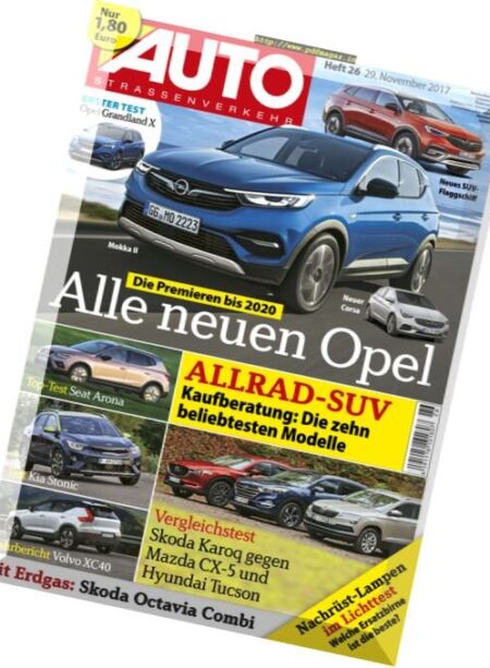 Auto Strassenverkehr – 29 November 2017 Cover