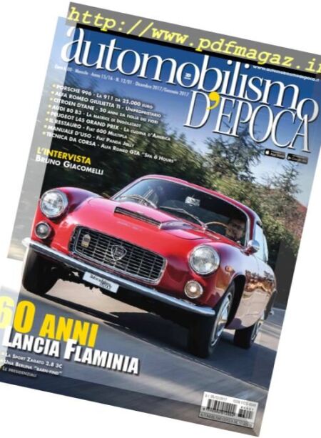 Automobilismo d’Epoca – Gennaio 2018 Cover
