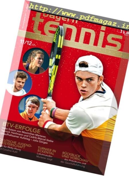 Bayern Tennis – November-Dezember 2017 Cover