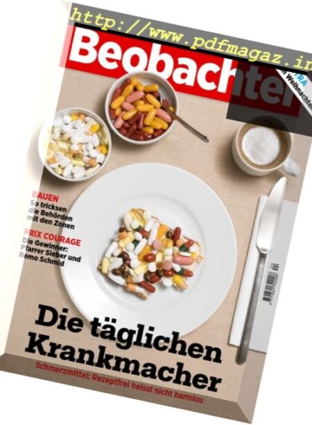 Beobachter – 24 November 2017 Cover