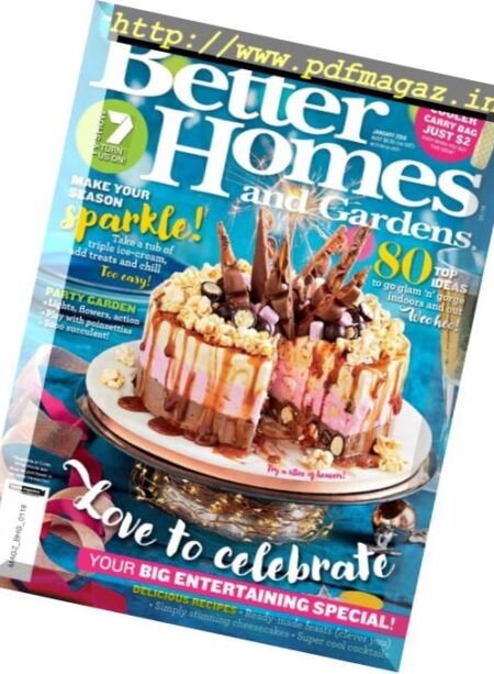 Better Homes and Gardens Australia – February 2018 Cover