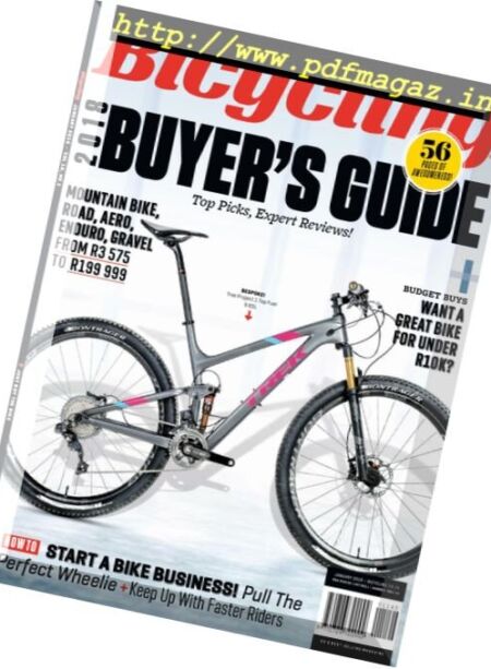 Bicycling South Africa – January 2018 Cover