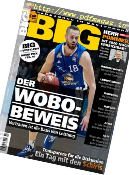 BIG – Basketball in Deutschland – Dezember 2017 Cover