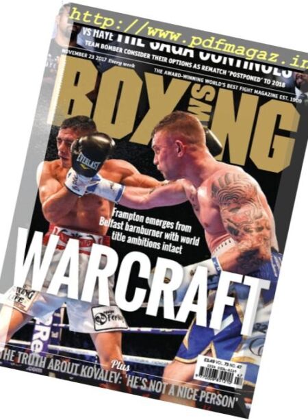 Boxing News – 24 November 2017 Cover