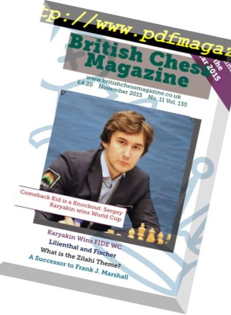 British Chess Magazine – November 2015 Cover