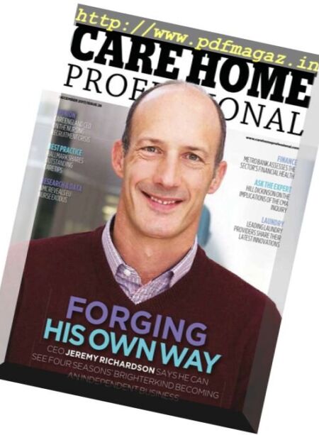 Care Home Professional – December 2017 Cover